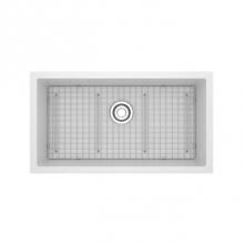 Riobel FAUM3318WH - Fonsa™ 33'' Quartz Single Bowl Undermount Kitchen Sink