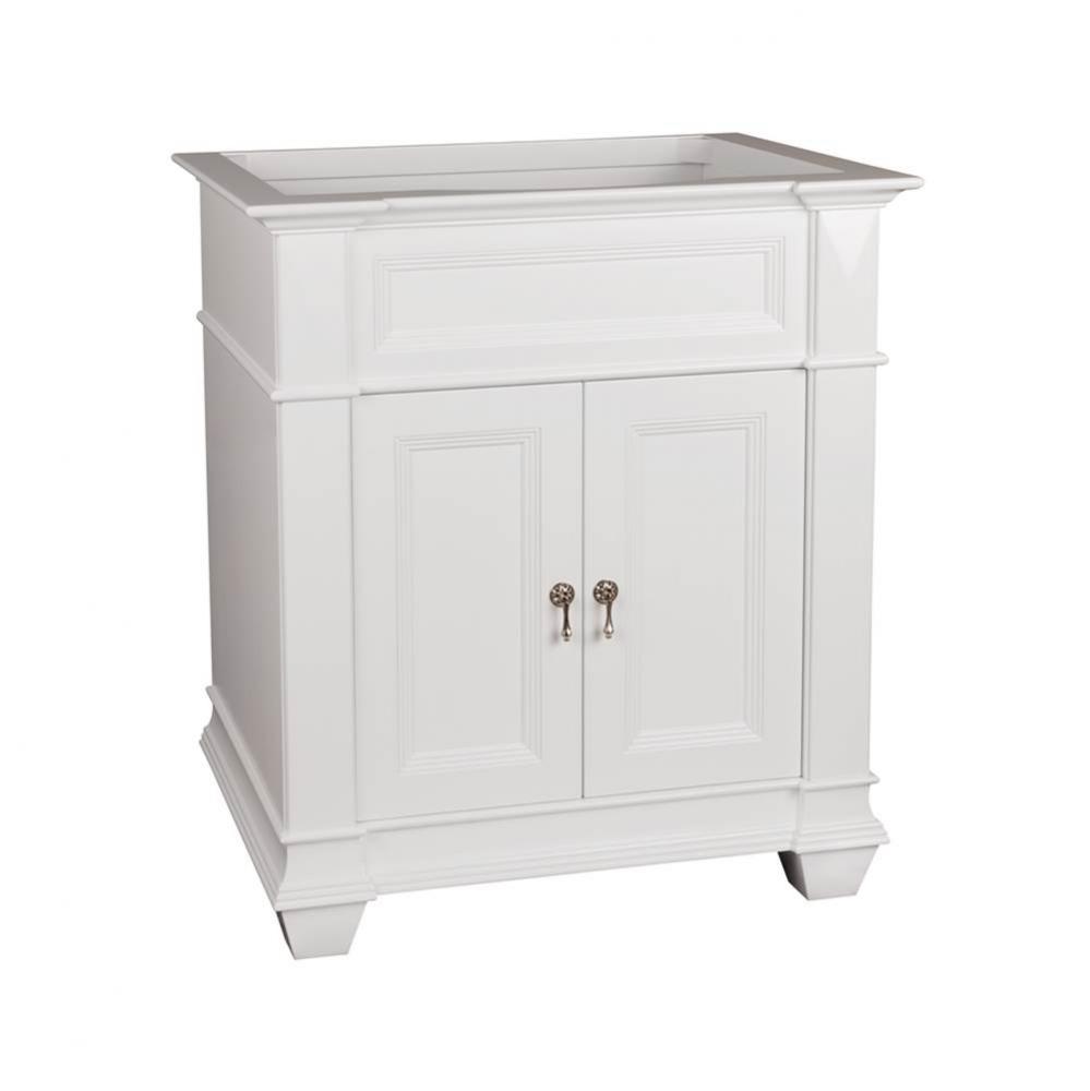 30'' Torino Bathroom Vanity Cabinet Base in White