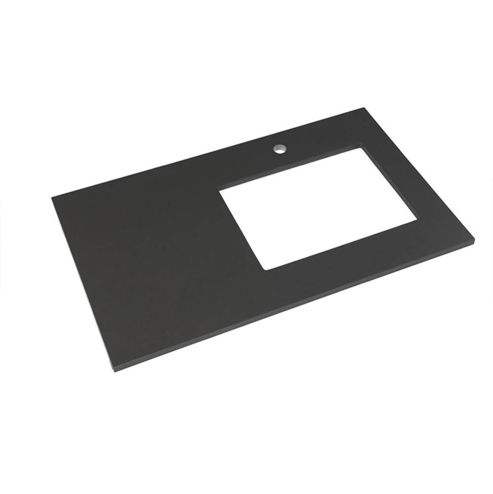 37'' x 22'' TechStone™ Vanity Top in Stone Gray - 3/4'' Thick