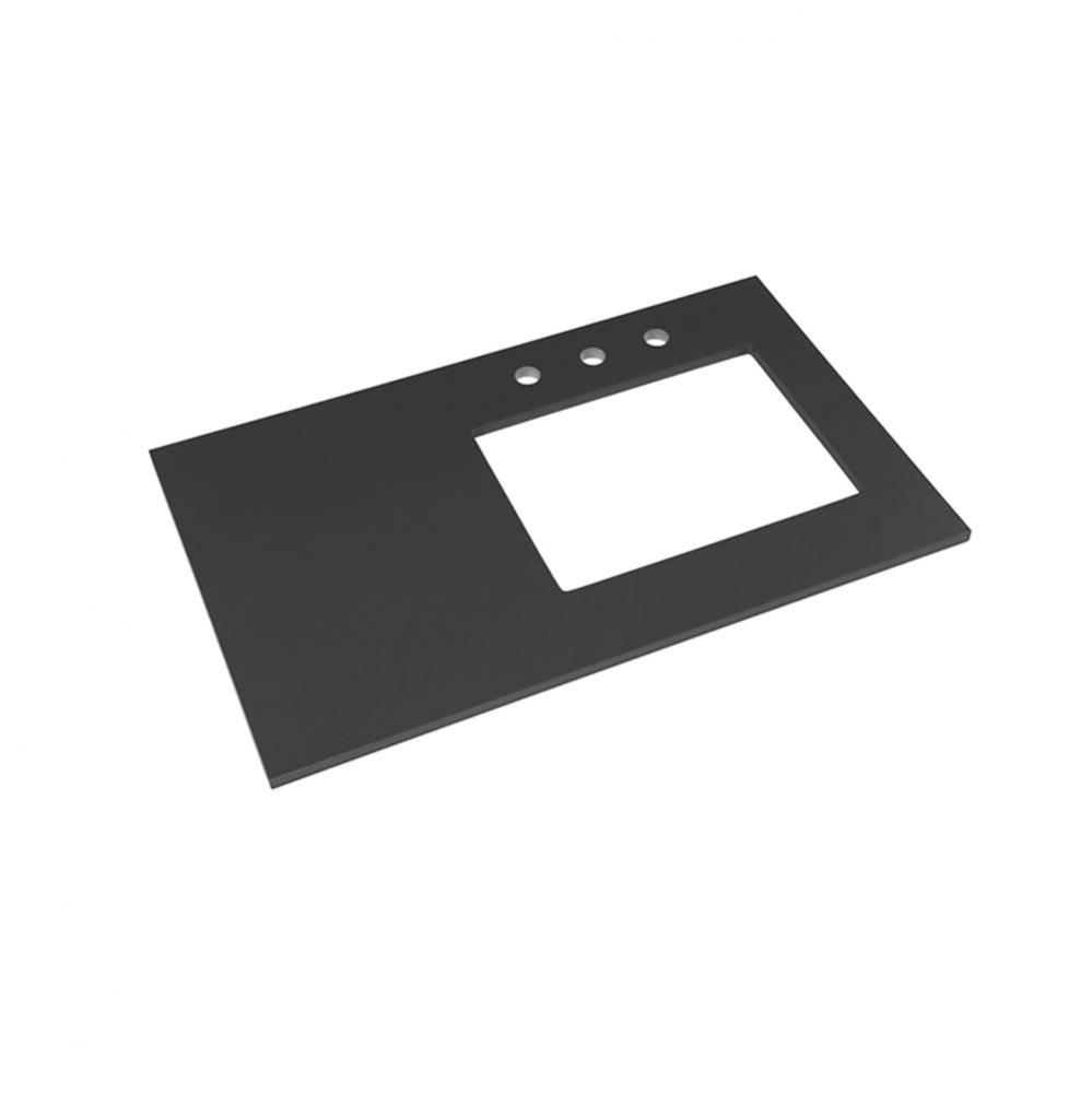 37'' x 22'' TechStone™ Vanity Top in Stone Gray - 3/4'' Thick