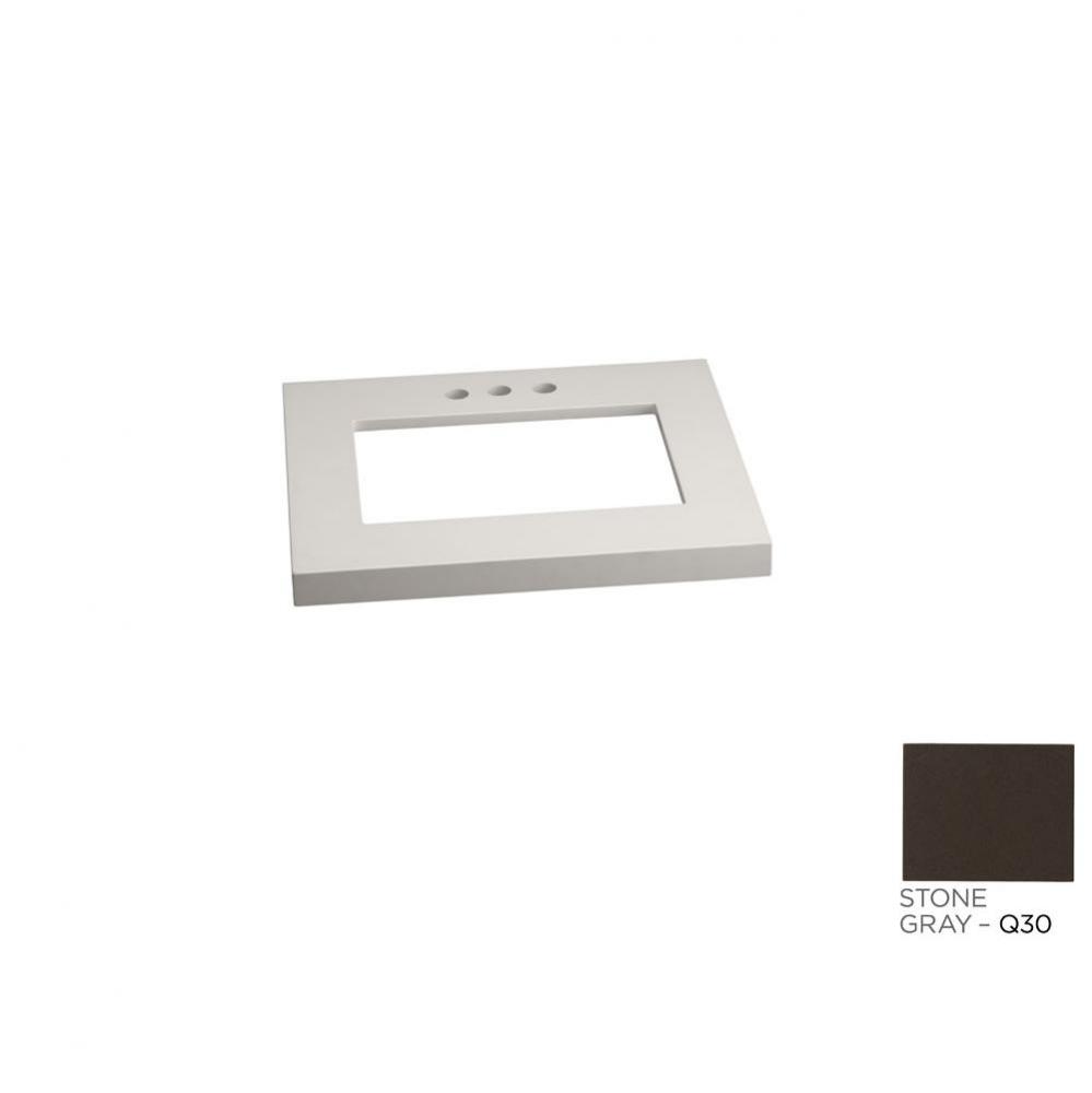 25'' x 22'' TechStone™  WideAppeal™Vanity Top in Stone Gray - 2'&apos