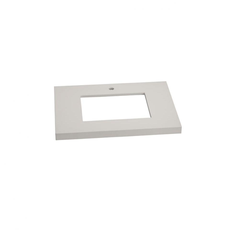 31'' x 22'' TechStone™  WideAppeal™Vanity Top in Solid White - 2'&apo