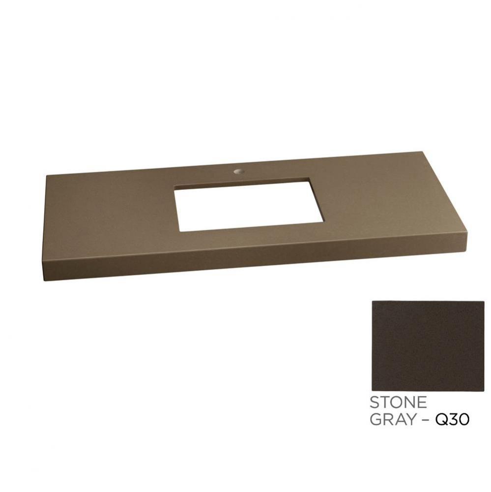 43'' x 22'' TechStone™  WideAppeal™Vanity Top in Stone Gray - 2'&apos