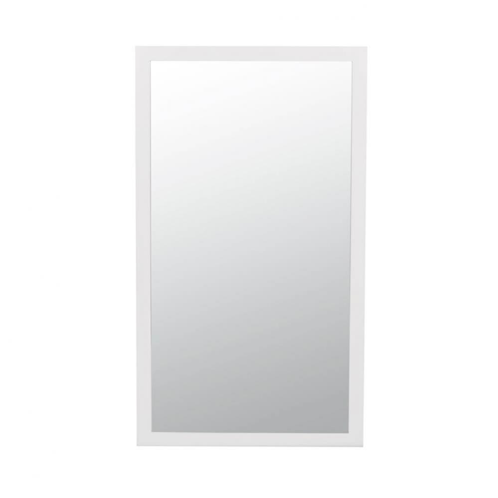 18'' Alina Contemporary Solid Wood Framed Bathroom Mirror in White