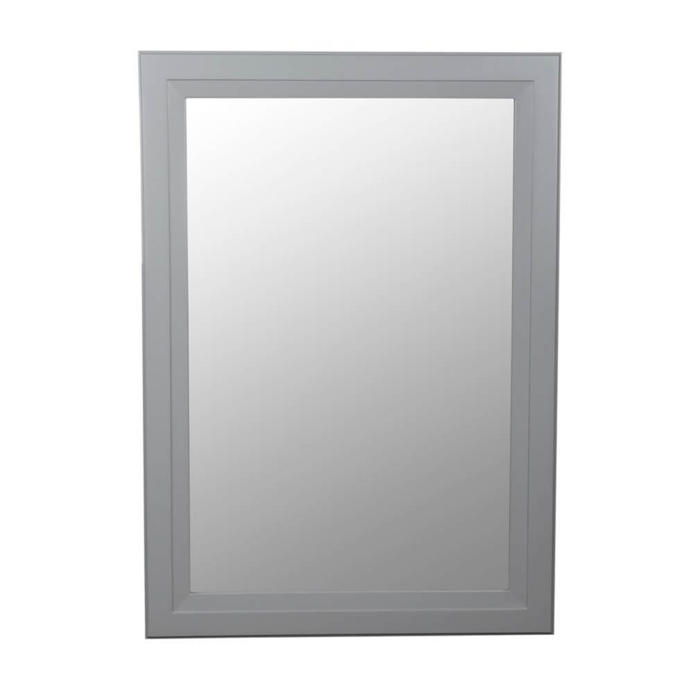 24'' Reuben Transitional Solid Wood Framed Bathroom Mirror in Empire Gray