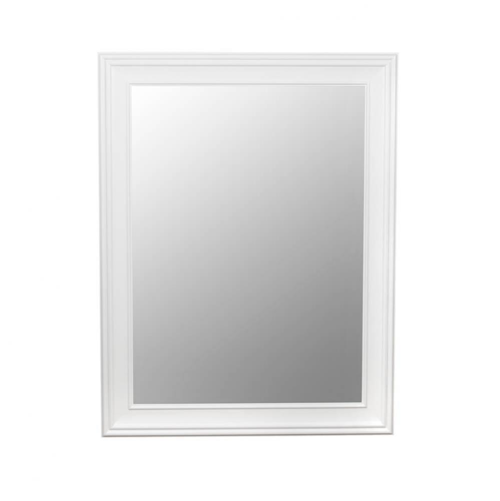 27'' William Traditional Solid Wood Framed Bathroom Mirror in White
