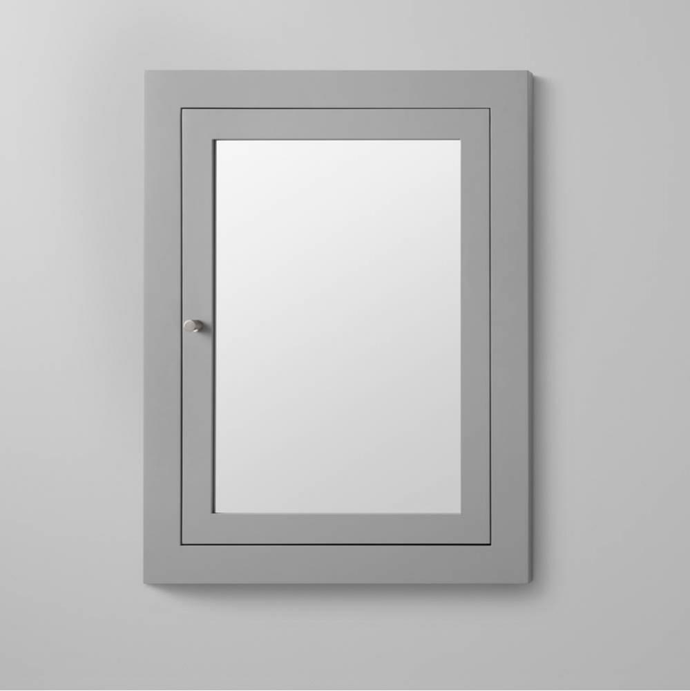 24'' Raine Contemporary Solid Wood Framed Medicine Cabinet in Empire Gray