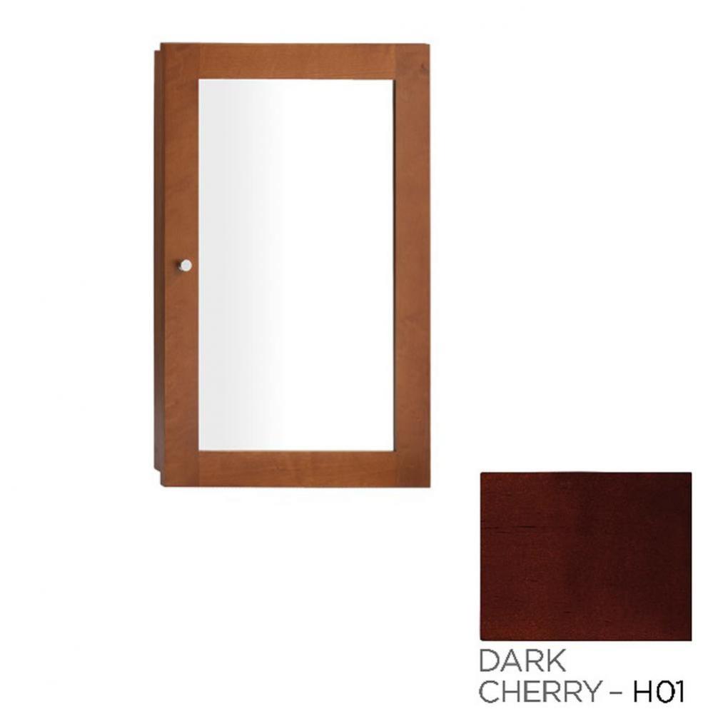 18'' Alina Contemporary Solid Wood Framed Medicine Cabinet in Dark Cherry
