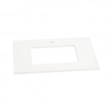 Ronbow 362231-1-Q01 - 31'' Standard quartz top in Solid White, Single Faucet Hole