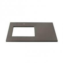 Ronbow 362237-1L-Q30 - 37'' x 22'' TechStone™ Vanity Top in Stone Gray - 3/4'' Thick