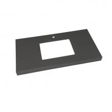 Ronbow 363337-1-Q30 - 37'' x 22'' TechStone™  WideAppeal™Vanity Top in Stone Gray - 2'&apos