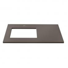 Ronbow 365535-1L-Q30 - 35'' x 19'' TechStone™  Vanity Top in Stone Gray - 3/4'' Thick