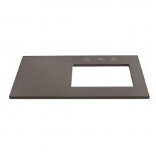 Ronbow 365535-8R-Q30 - 35'' x 19'' TechStone™  Vanity Top in Stone Gray - 3/4'' Thick
