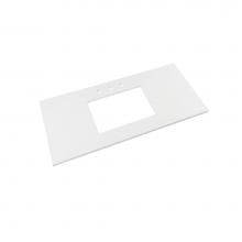 Ronbow 365537-8-Q01 - 37'' x 19'' TechStone™  Vanity Top in Solid White - 3/4'' Thick