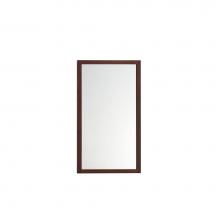 Ronbow 600118-F07 - 18'' Alina Contemporary Solid Wood Framed Bathroom Mirror in Vintage Walnut