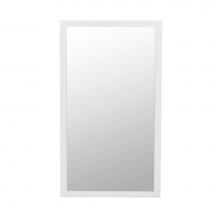 Ronbow 600118-W01 - 18'' Alina Contemporary Solid Wood Framed Bathroom Mirror in White