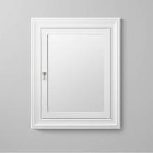Ronbow 611027-W01 - 27'' William Traditional Solid Wood Framed Medicine Cabinet in White