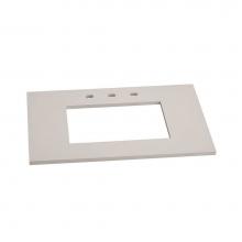 Ronbow 362225-8-Q01 - 25'' Standard quartz top in Solid White, 8'' Widespread Faucet Hole