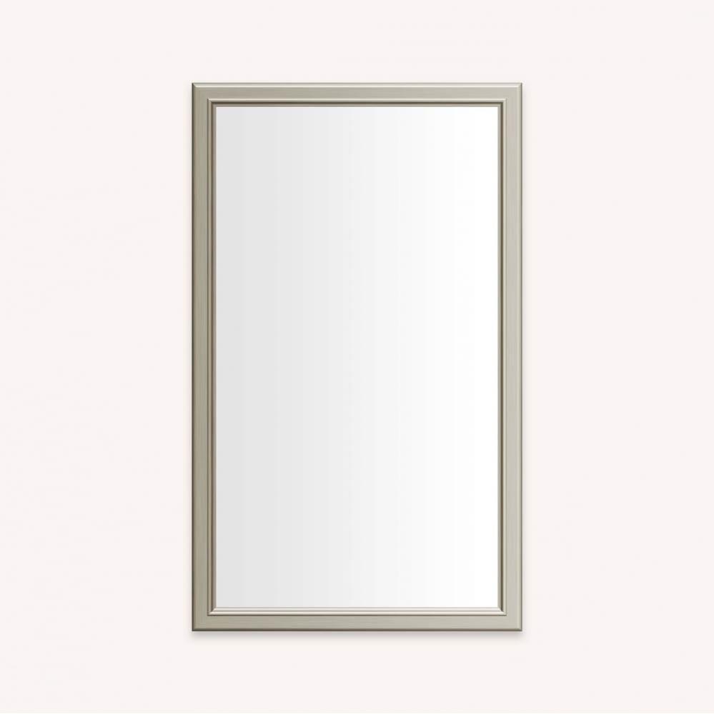 DC FRAMED WALL MIRROR, BM, 24X40, NICKEL