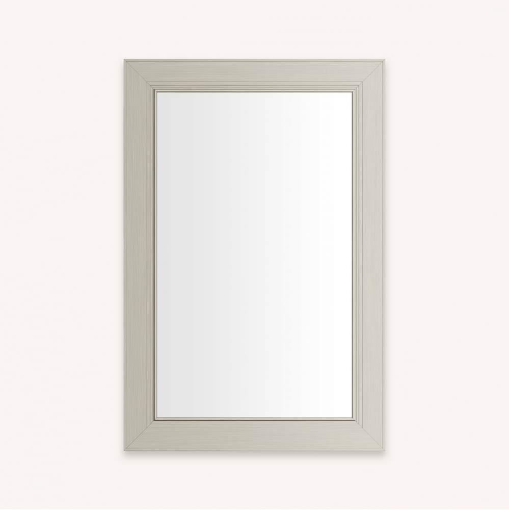 DC FRAMED WALL MIRROR, ME, 20X30, NICKEL