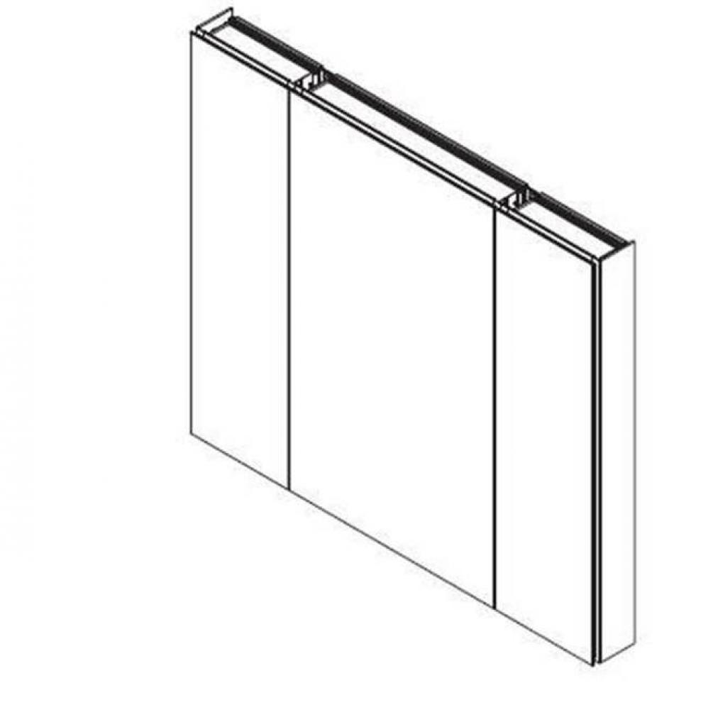 4 X 40'' PL Portray Side Mirror And Ganging Kit For Surface Mounted Cabinets