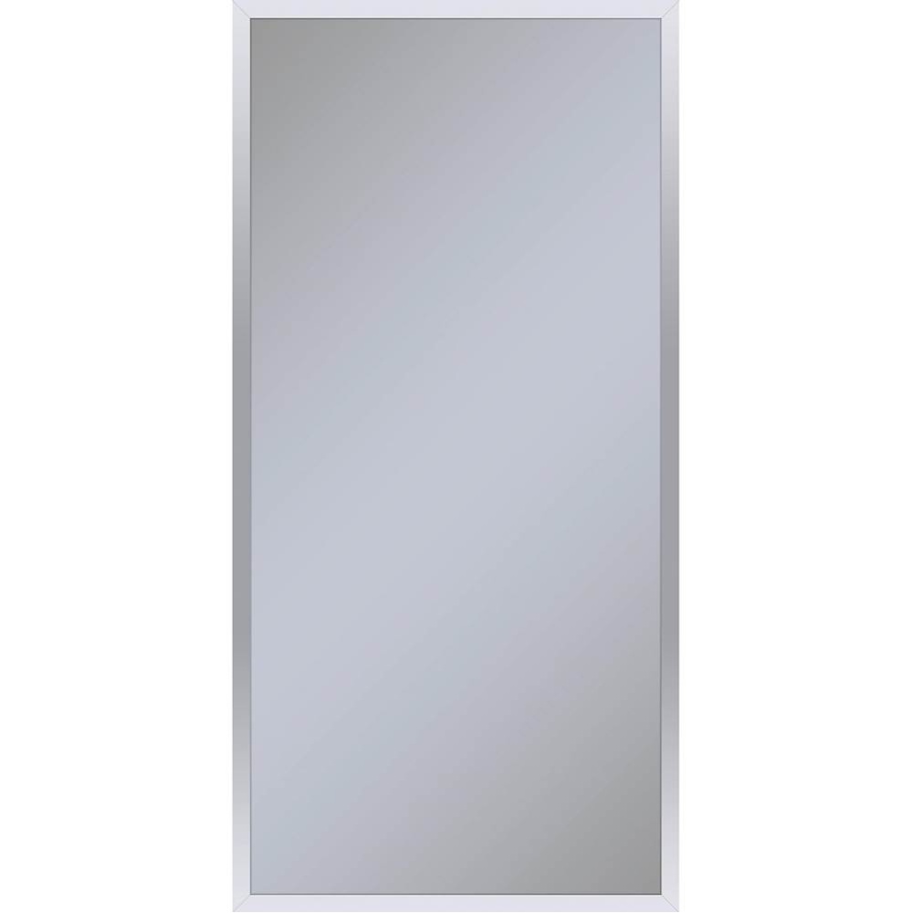 Profiles Framed Cabinet, 20'' x 40'' x 6'', Chrome, Electrical Outle