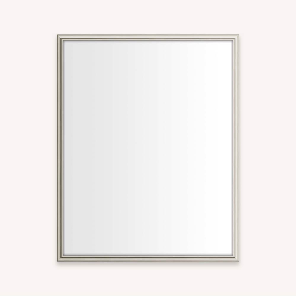 Main Line Mirror, 24'' x 30'' x 1-5/8'', Rosemont Frame, Satin Nicke