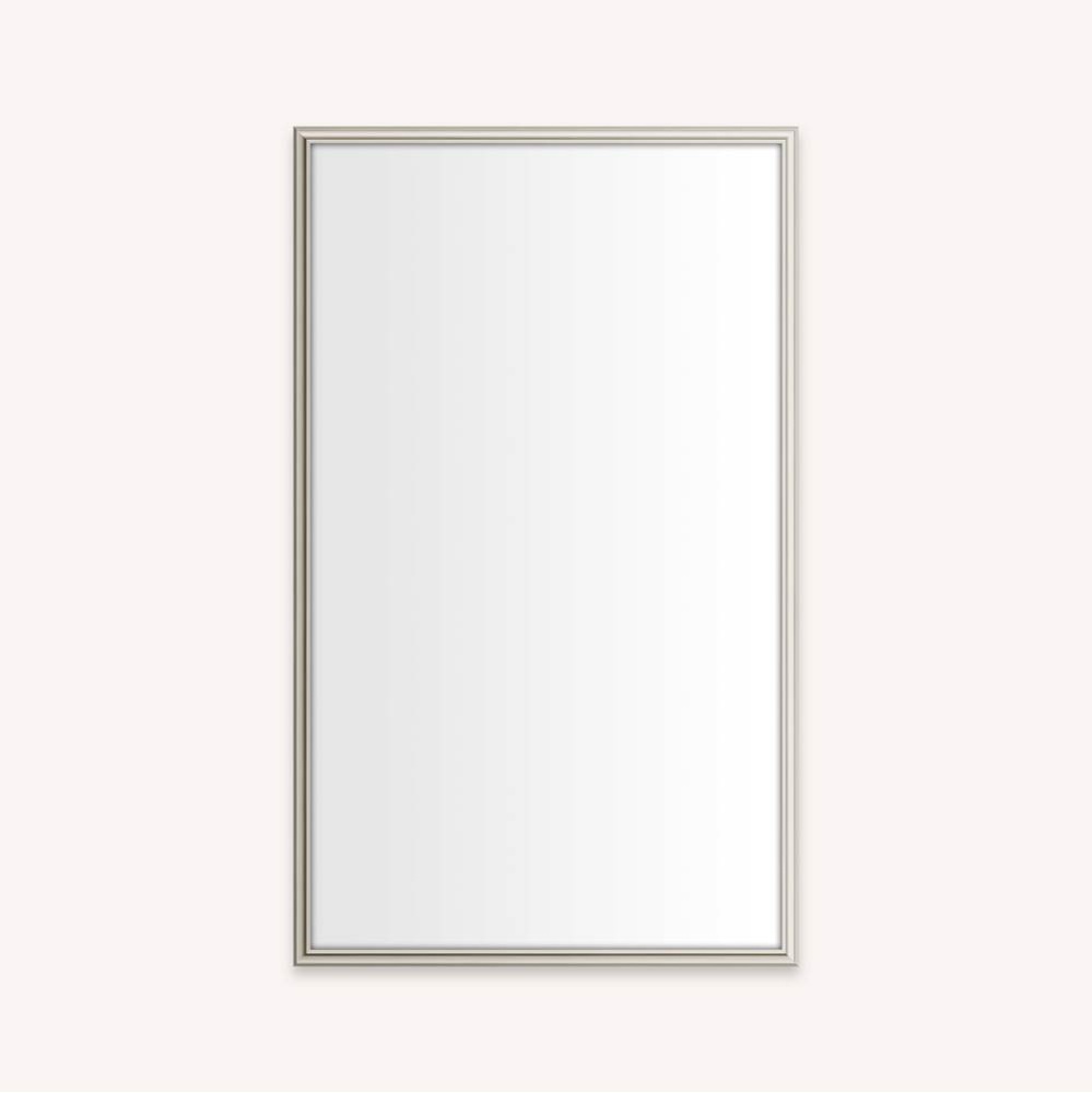 DC FRAMED WALL MIRROR, RM, 24X40, NICKEL