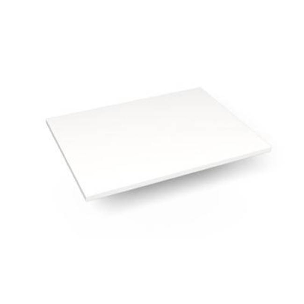 Engineered Stone Vanity Top, 25'' x 19'' x 3/4'', Dry Top, White Zeu