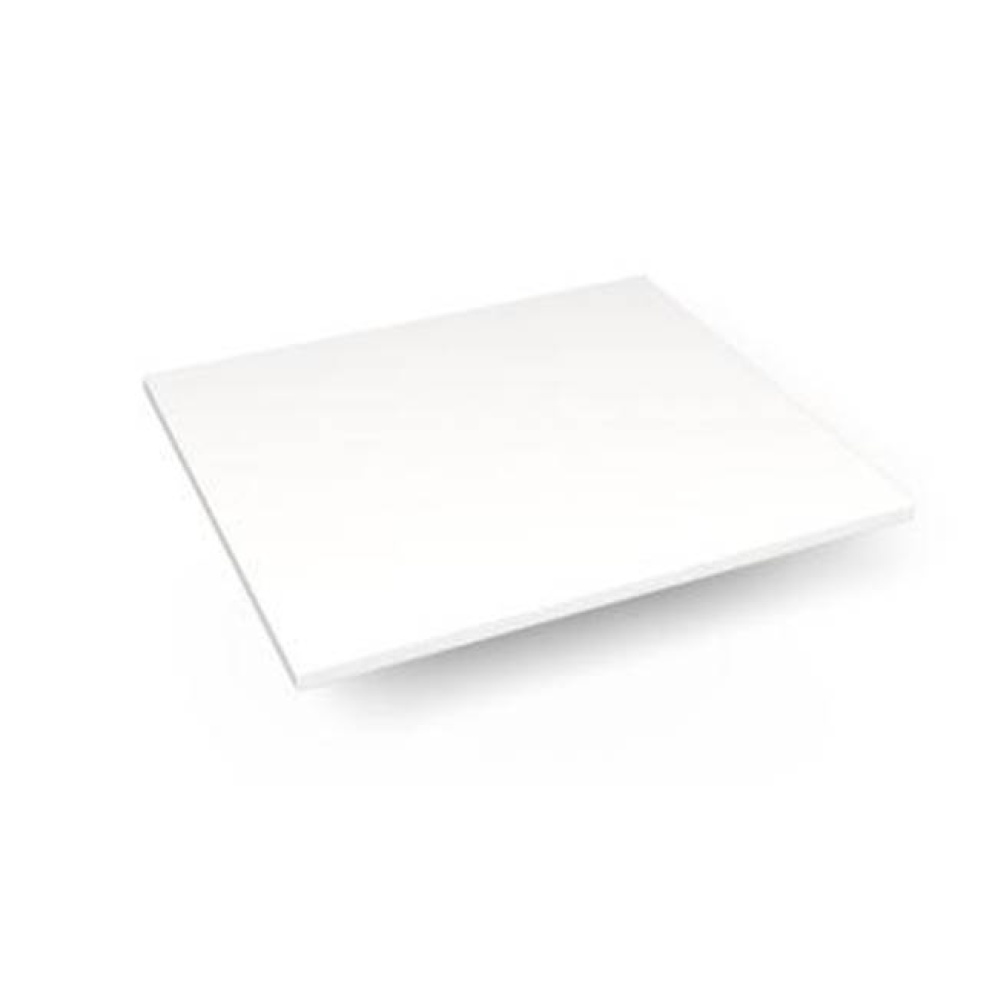 Engineered Stone Vanity Top, 25'' x 22'' x 3/4'', Dry Top, White Zeu