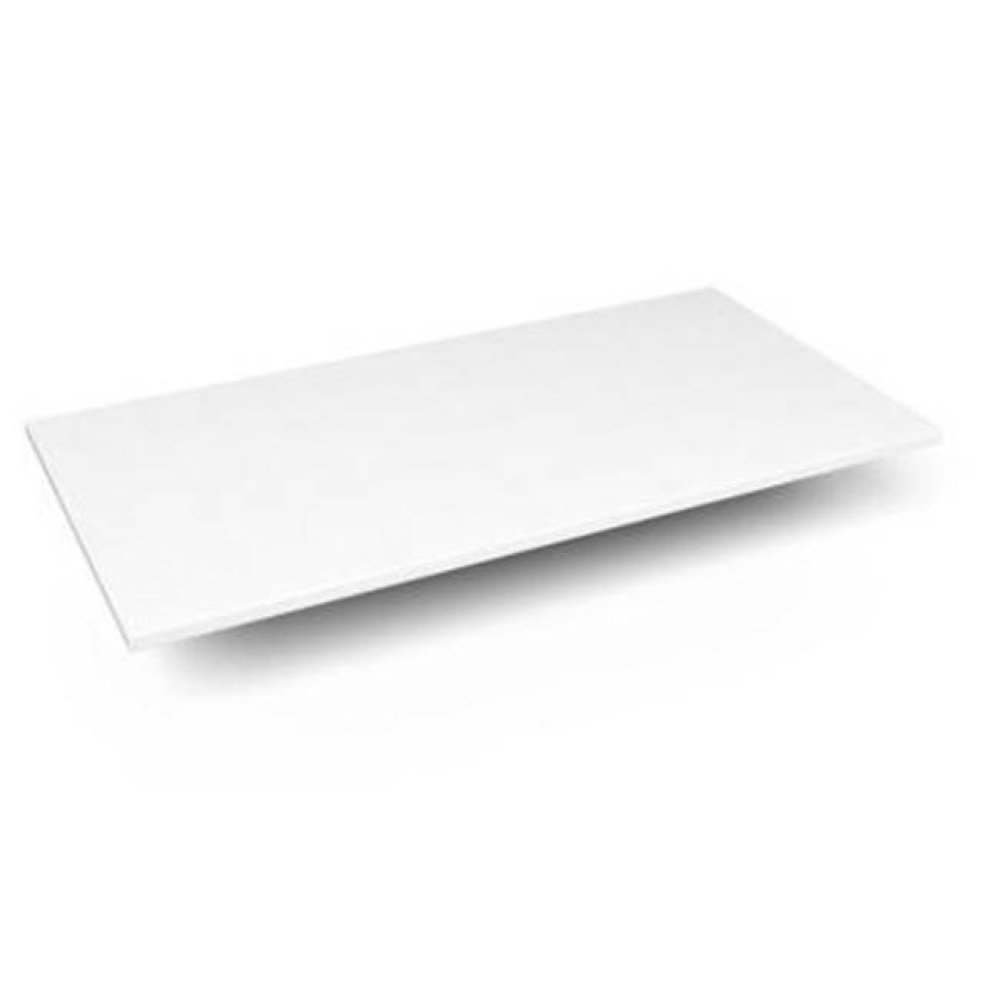 Engineered Stone Vanity Top, 43'' x 22'' x 3/4'', Dry Top, Quartz Wh