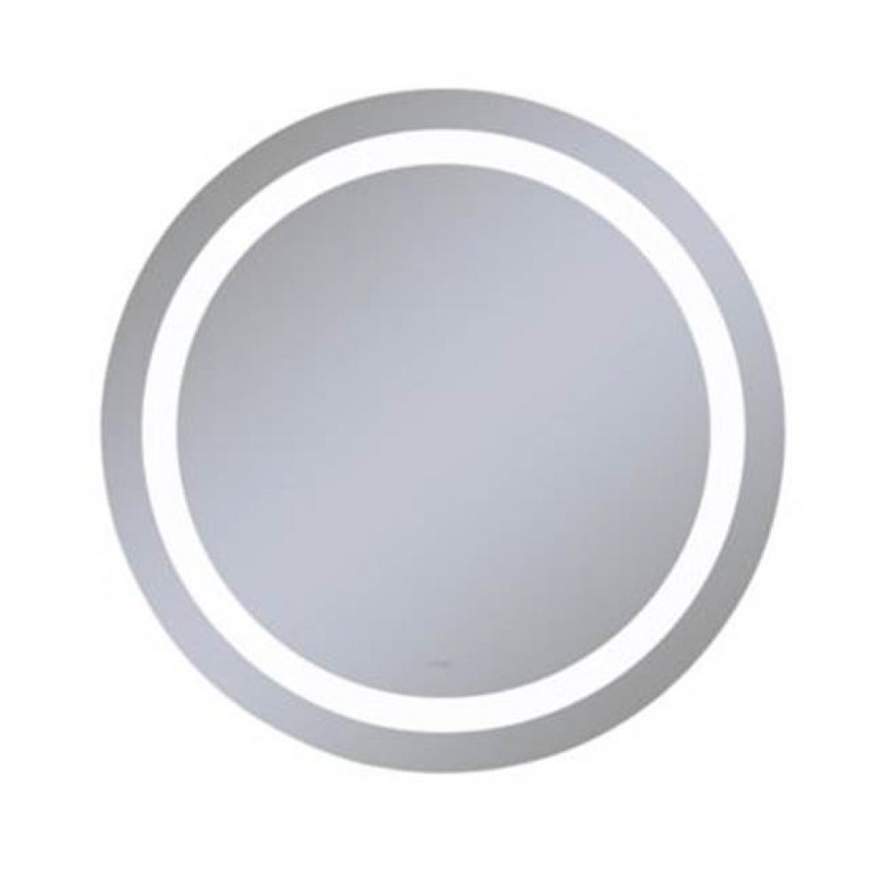 Vitality Lighted Mirror, 40'' Circle, Inset Light Pattern, 4000K Temperature (Cool Light