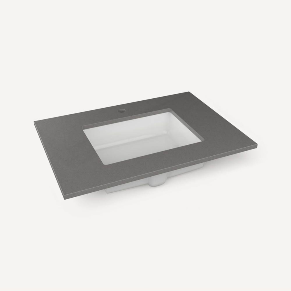 Top, Craft 31'', Single-Hole, Stone Gray