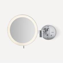 Robern 5M0008WLUT76 - Polished Chrome Wall-Mounted Magnification Mirror With Integrated 3000K/5000K Light- 5X Magnificat