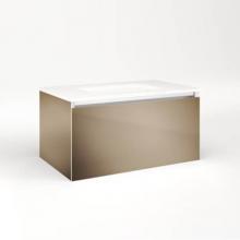 Robern VM30H2D18F12N - Cartesian Vanity, 30'' x 15'' x 18'', Satin Bronze, Full Drawer, No