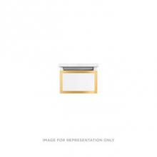 Robern VP12H1D21F21N82 - Profiles Framed Vanity, 12'' x 7-1/2'' x 21'', White, Matte Gold Fra