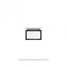 Robern VP12H1D21F27S83 - Profiles Framed Vanity, 12'' x 7-1/2'' x 21'', Matte Gray, Matte Bla