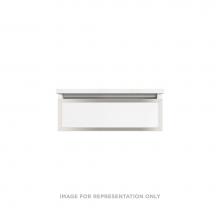 Robern VP24H1D18P21N77 - Profiles Framed Vanity, 24'' x 7-1/2'' x 18'', White, Polished Nicke