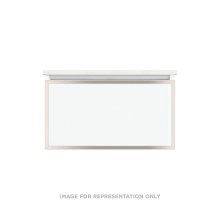 Robern VP30H2D21F19S77 - Profiles Framed Vanity, 30'' x 15'' x 21'', Satin White, Polished Ni