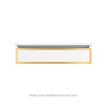 Robern VP36H1D18P12N82 - Profiles Framed Vanity, 36'' x 7-1/2'' x 18'', Satin Bronze, Matte G