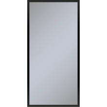 Robern PC2040D6TNN83 - Profiles Framed Cabinet, 20'' x 40'' x 6'', Matte Black, Non-Electri