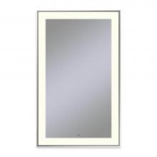 Robern YM2541RPSMD377 - Sculpt Lighted Mirror, 25'' x 41'' x 2-1/4'', Slim Museum Frame, Pol