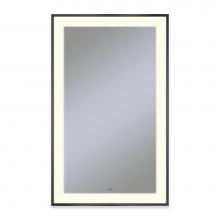 Robern YM2541RPSMD383 - Sculpt Lighted Mirror, 25'' x 41'' x 2-1/4'', Slim Museum Frame, Mat