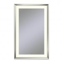 Robern YM2743RPCMD377 - Sculpt Lighted Mirror, 27'' x 43'' x 2-5/16'', Chamfer Museum Frame,