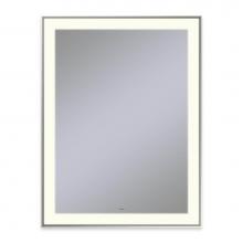 Robern YM3141RPSMD377 - Sculpt Lighted Mirror, 31'' x 41'' x 2-1/4'', Slim Museum Frame, Pol