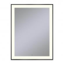 Robern YM3141RPSMD383 - Sculpt Lighted Mirror, 31'' x 41'' x 2-1/4'', Slim Museum Frame, Mat
