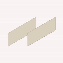 Robern VM2SKH1D21-16 - CART SIDE KIT PAIR, H7.5,D21,MA SAND