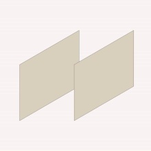 Robern VM2SKH2D21-16 - CART SIDE KIT PAIR, H15,D21,MA SAND