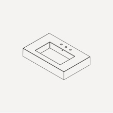 Robern TA36MCO102-8CS8 - Bodo/ Skaarsgard Integrated Vanity Top (36'')