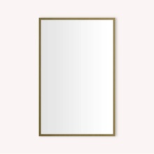 Robern CC2030D4TF87SC - CAB, THIN FRAME METAL 2030D4, AGED BRASS